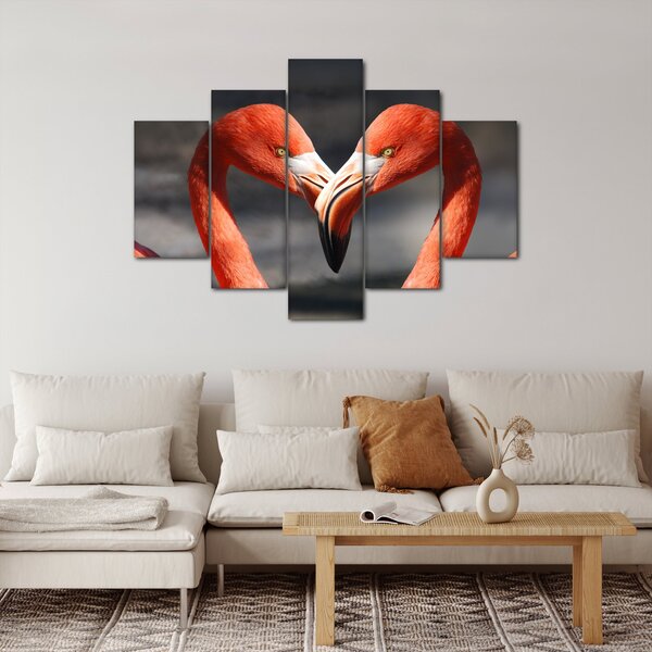 Slika dva zaljubljena flaminga (150x105 cm)