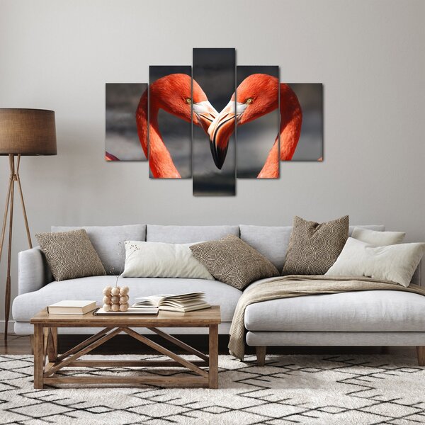 Slika dva zaljubljena flaminga (150x105 cm)