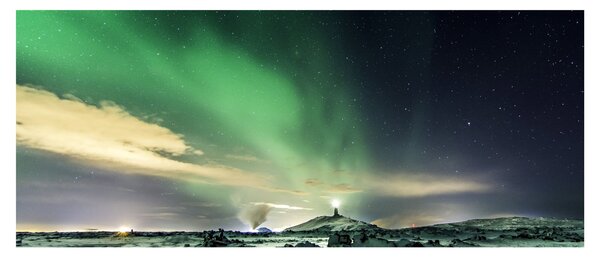 Slika polarne svjetlosti (120x50 cm)
