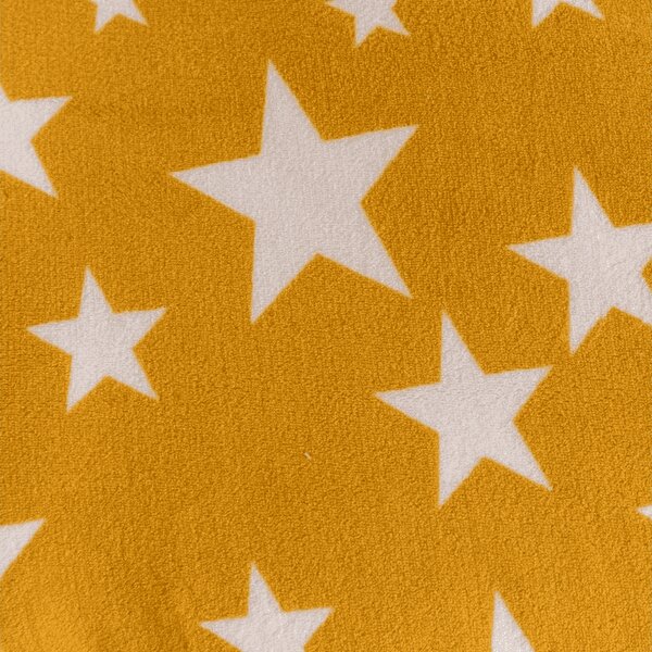 Posteljina mikropliš STARS žuto-narančaste Dimenzije posteljine: 2 kom 70 x 90 cm | 200 x 220 cm