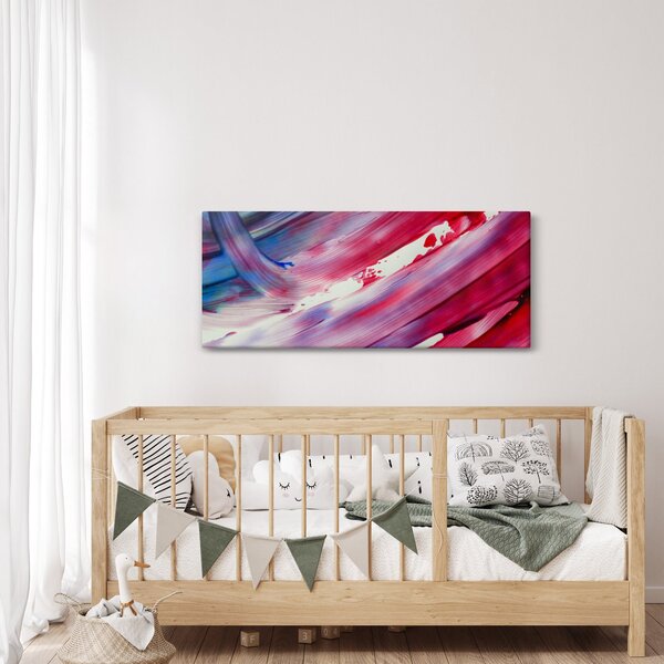 Slika - ružičasto-plava boja (120x50 cm)