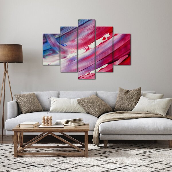 Slika - ružičasto-plava boja (150x105 cm)