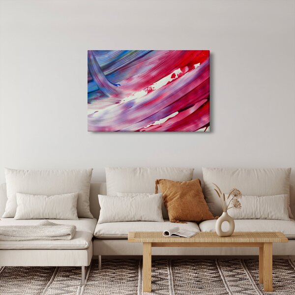 Slika - ružičasto-plava boja (90x60 cm)
