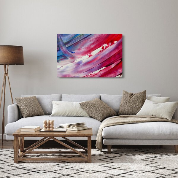 Slika - ružičasto-plava boja (90x60 cm)