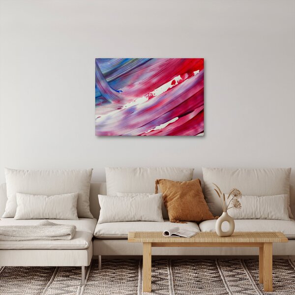Slika - ružičasto-plava boja (70x50 cm)