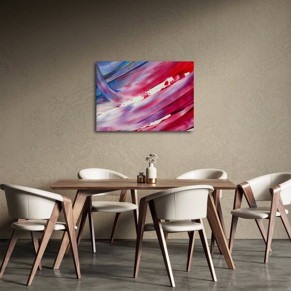 Slika - ružičasto-plava boja (70x50 cm)