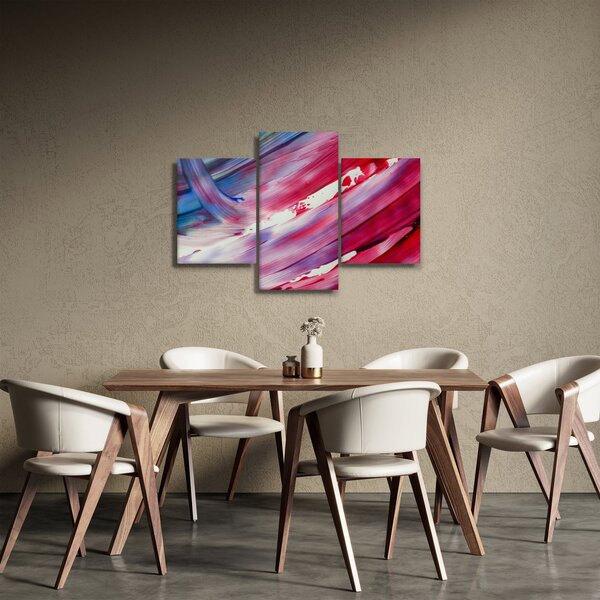 Slika - ružičasto-plava boja (90x60 cm)