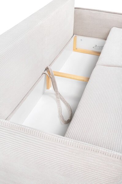 Bež sklopiva sofa od samta 218 cm Tori – Bonami Selection