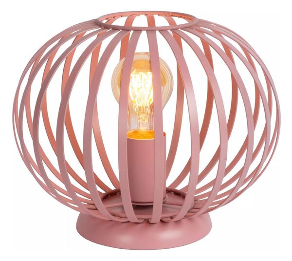 Lucide 78593/25/66 - Stolna lampa MERLINA 1xE27/40W/230V pr. 25,5 cm ružičasta