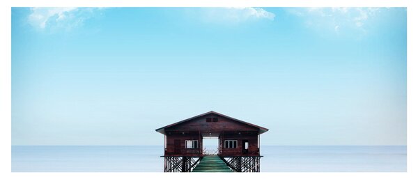 Slika kuće na moru (120x50 cm)
