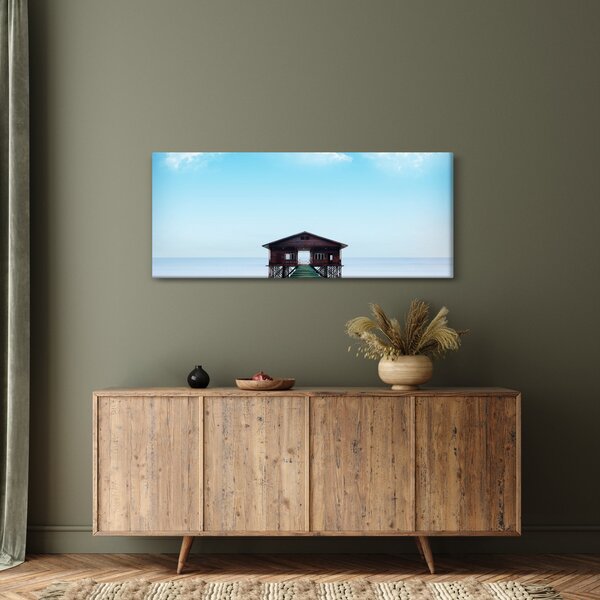 Slika kuće na moru (120x50 cm)