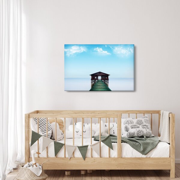 Slika kuće na moru (90x60 cm)