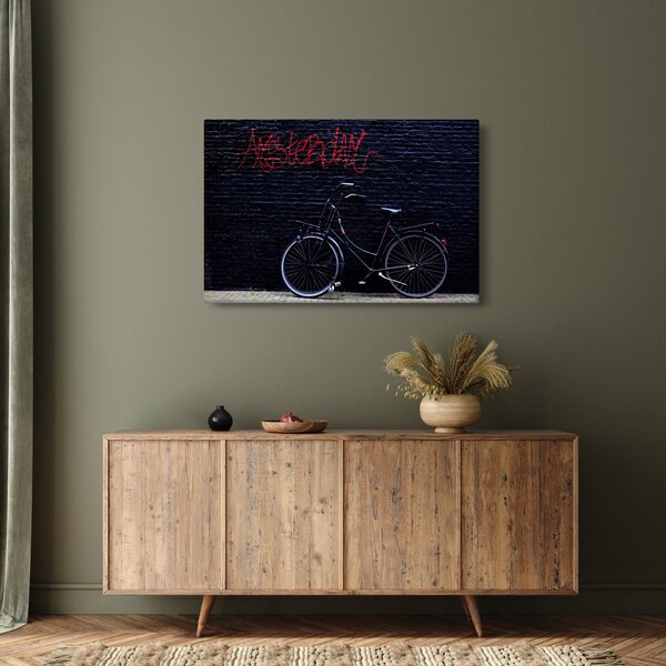 Slika bicikla u Amsterdamu (90x60 cm)