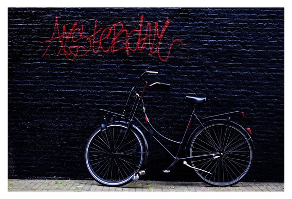Slika bicikla u Amsterdamu (90x60 cm)