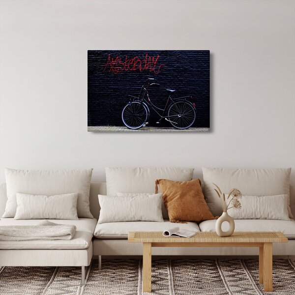 Slika bicikla u Amsterdamu (90x60 cm)