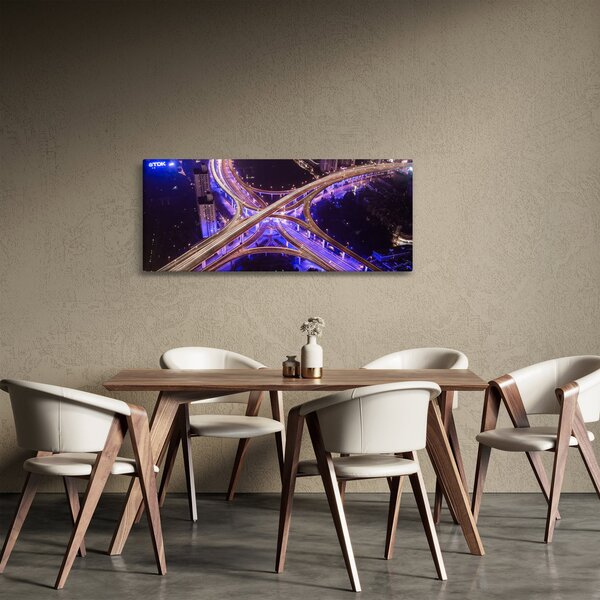 Slika velikog raskrižja noću (120x50 cm)