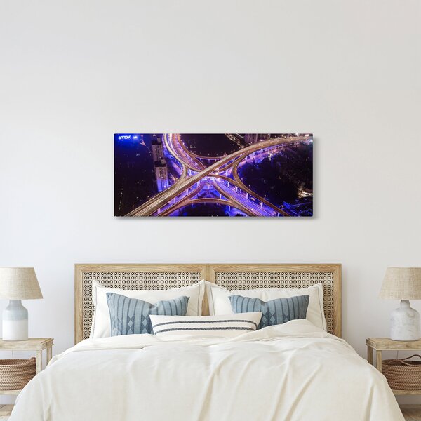 Slika velikog raskrižja noću (120x50 cm)