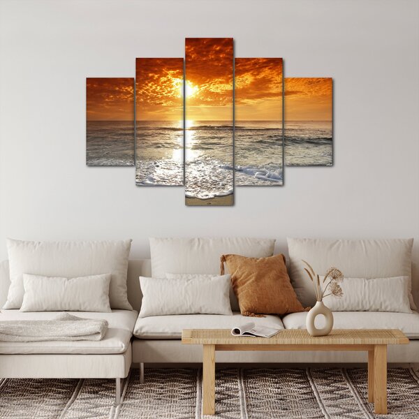 Slika zalaska sunca na Korzici (150x105 cm)