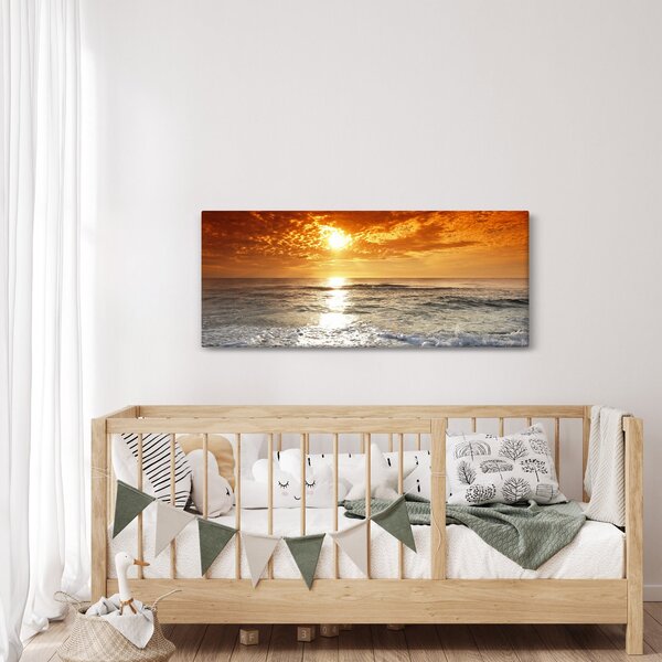 Slika zalaska sunca na Korzici (120x50 cm)