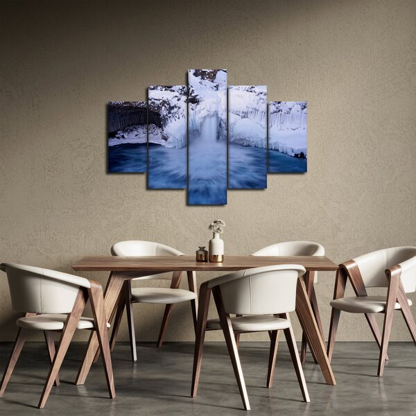 Slika vodopada zimi (150x105 cm)