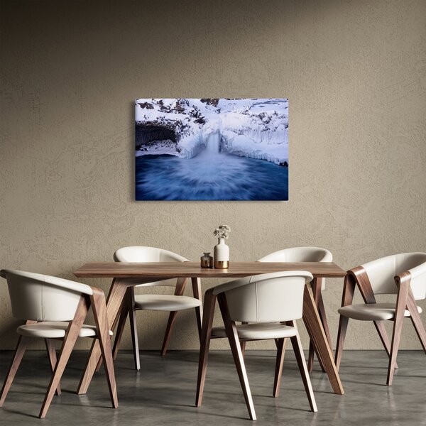 Slika vodopada zimi (90x60 cm)