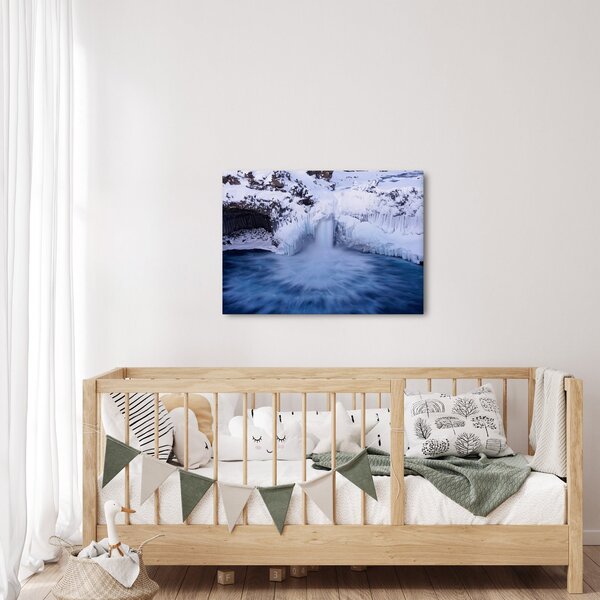 Slika vodopada zimi (70x50 cm)