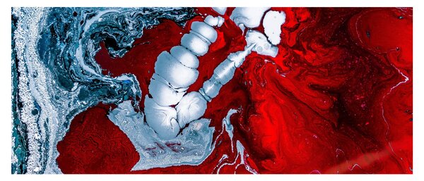 Slika apstraktnih mrlja (120x50 cm)