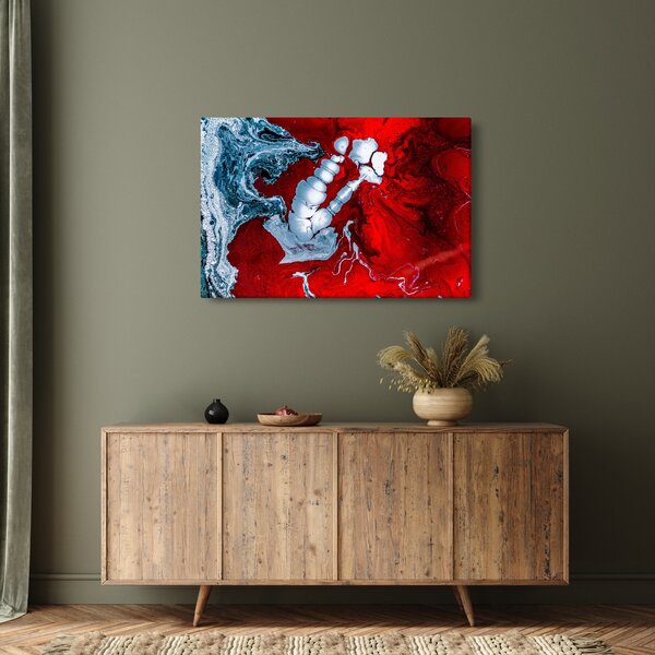 Slika apstraktnih mrlja (90x60 cm)