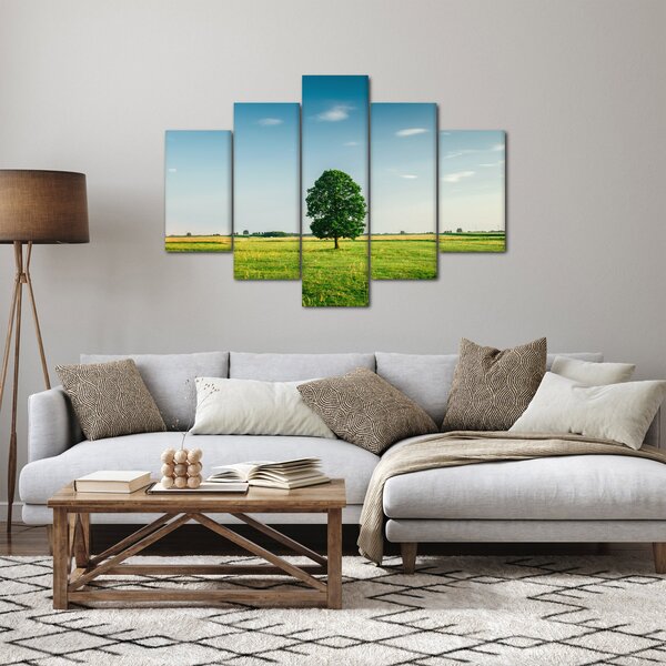 Slika drveta na livadi (150x105 cm)