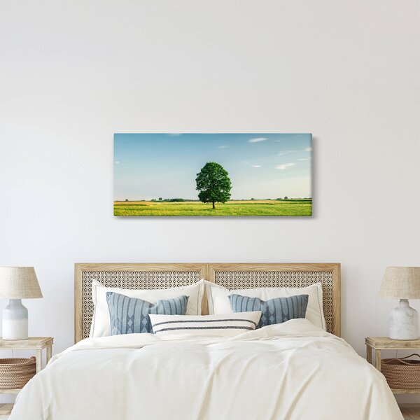 Slika drveta na livadi (120x50 cm)