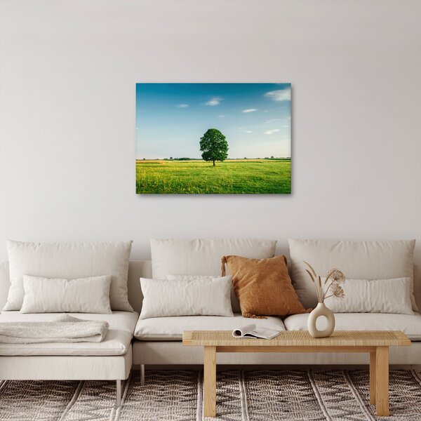 Slika drveta na livadi (70x50 cm)