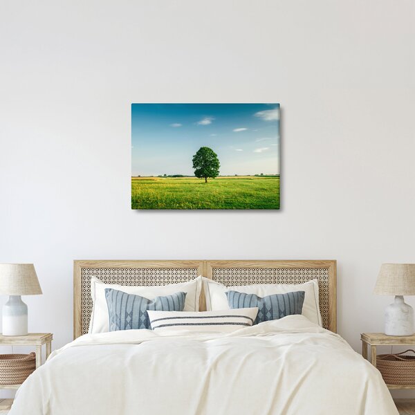 Slika drveta na livadi (70x50 cm)