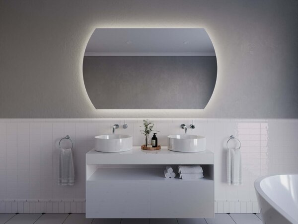 Netipično ogledalo s LED osvjetljenjem A4