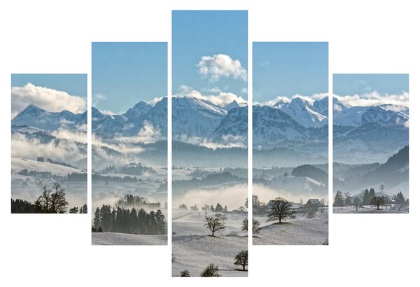 Slika snježnih planina (150x105 cm)