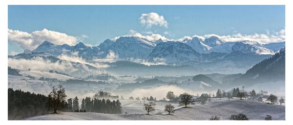 Slika snježnih planina (120x50 cm)