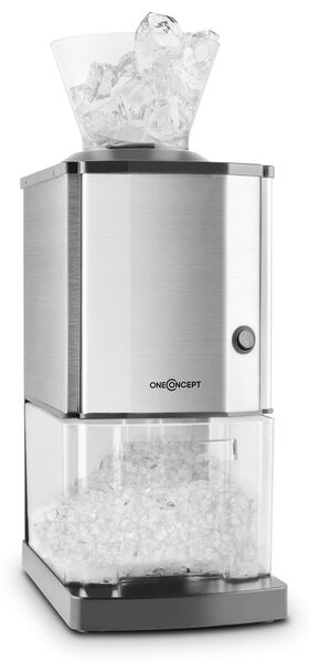 OneConcept Icebreaker, drobilica leda izvedbe 15 kg/h, volumena 3,5 l, sa spremnikom za led, nehrđajući čelik