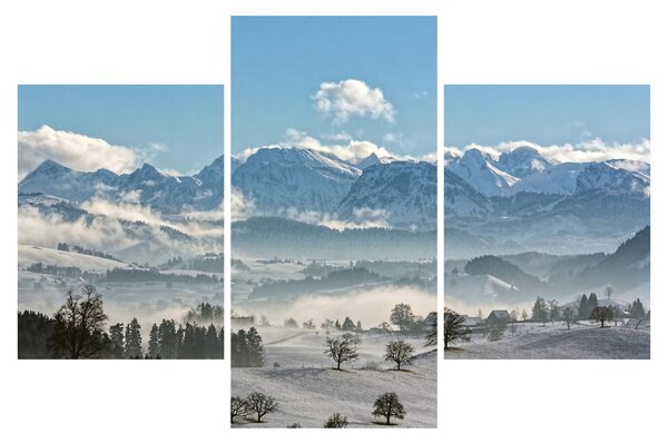 Slika snježnih planina (90x60 cm)