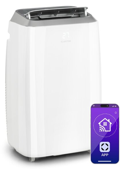 Klarstein Iceblock Smart 12K, prijenosna klima, 3 u 1, 12.000 BTU, upravljanje putem aplikacije, bijeli