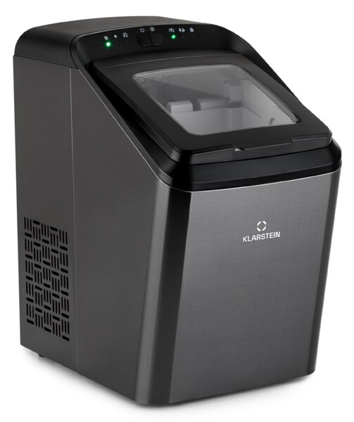 Klarstein Partytime, ledomat, prozirni led, 15 kg / 24 h, nehrđajući čelik