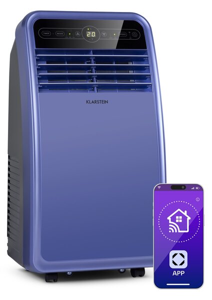 Klarstein Metrobreeze New York Smart 7k, prijenosna klima, 7000 BTU / 2,1 kW, energetski razred A, daljinski upravljač