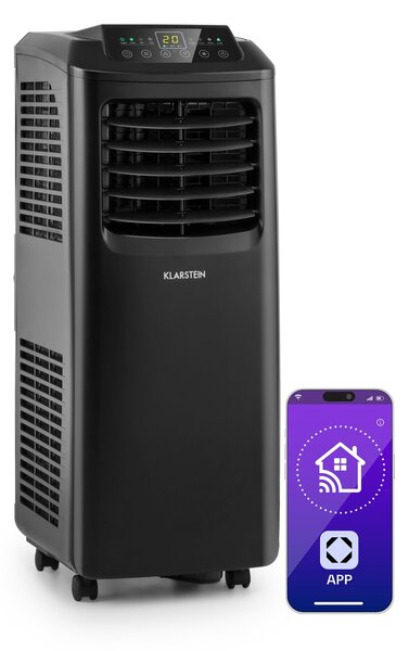 Klarstein Pure Blizzard Smart 9k, prijenosna klima, 9000 BTU / 2,6 kW, energetski razred A, daljinski upravljač