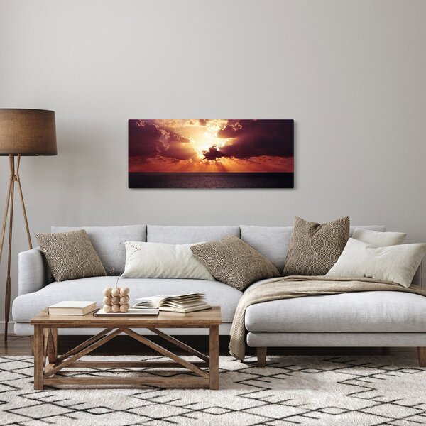 Slika sunca iza oblaka (120x50 cm)