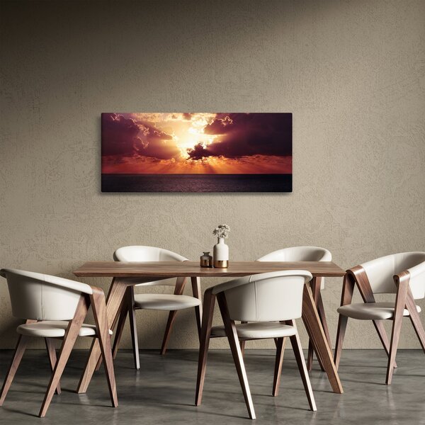 Slika sunca iza oblaka (120x50 cm)