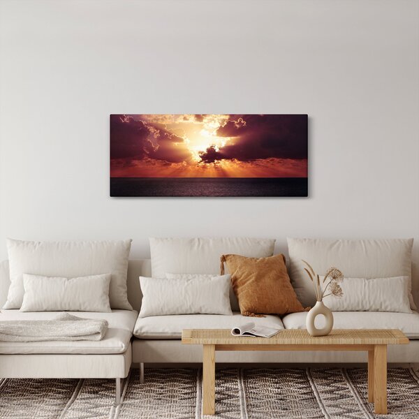 Slika sunca iza oblaka (120x50 cm)