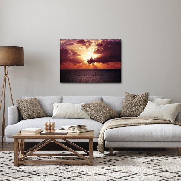 Slika sunca iza oblaka (70x50 cm)