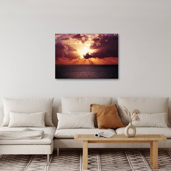 Slika sunca iza oblaka (70x50 cm)