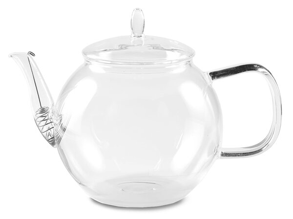 Feelino Stakleni vrč 800 ml, borosilikatno staklo, s poklopcem i cjedilom za čaj