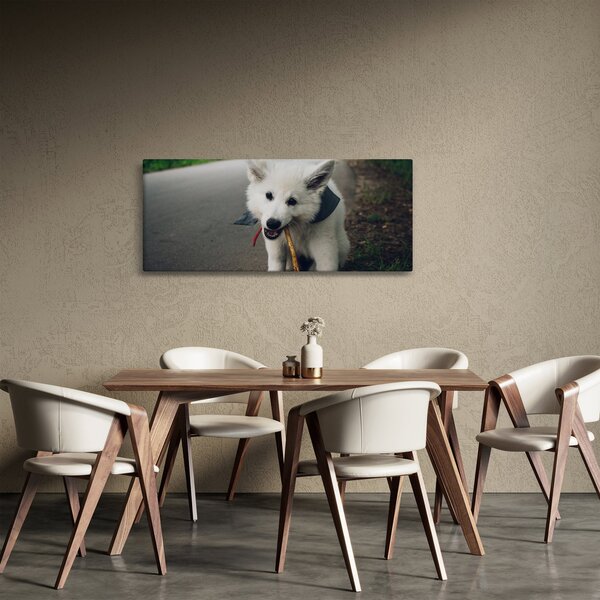 Slika bijelog psa (120x50 cm)
