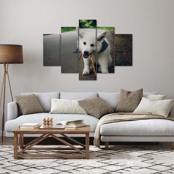 Slika bijelog psa (150x105 cm)