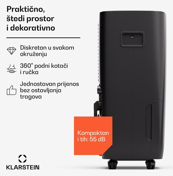 Klarstein DryFy Pro Connect 60 Smart, odvlaživač, WiFi, kompresija, 60l/24h, 45-65 m²